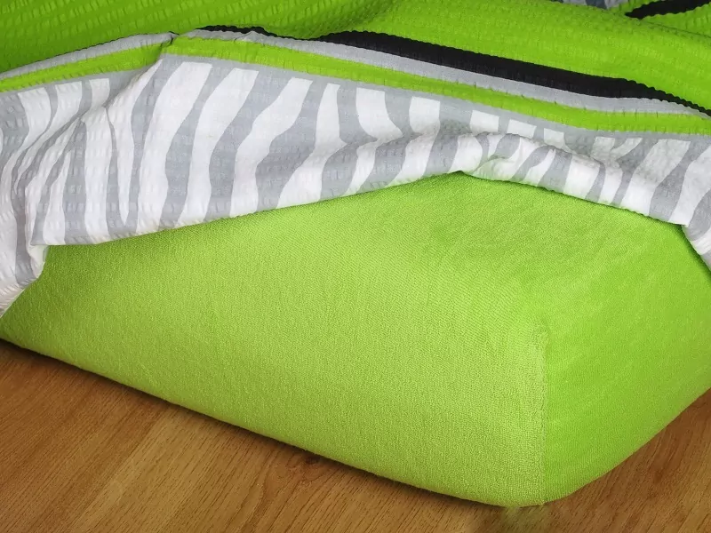 Prostěradla froté - kiwi - 120/220/20