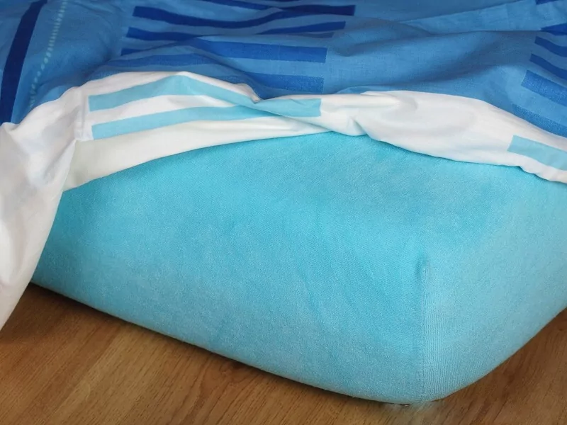 Prostěradla froté - světlý tyrkys - 200/200/20