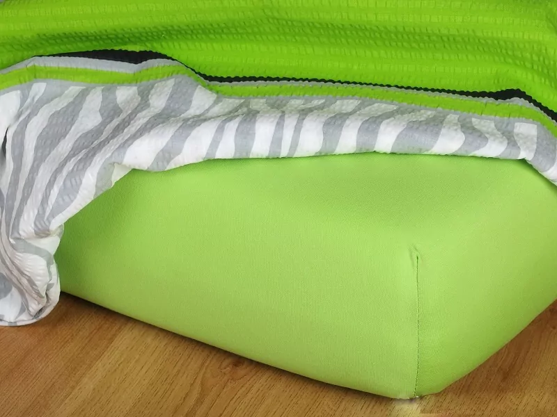 Prostěradla jersey - kiwi - 80/200/20