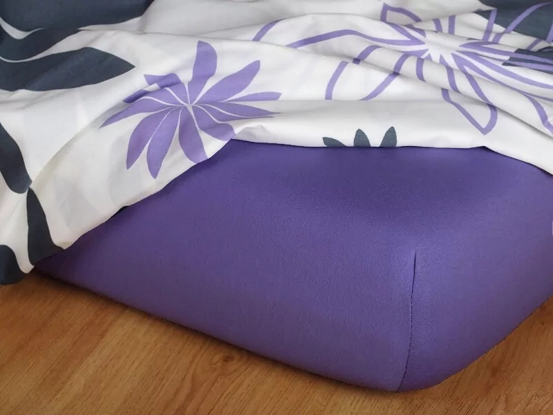 Prostěradla jersey - purpur - 180/200/25