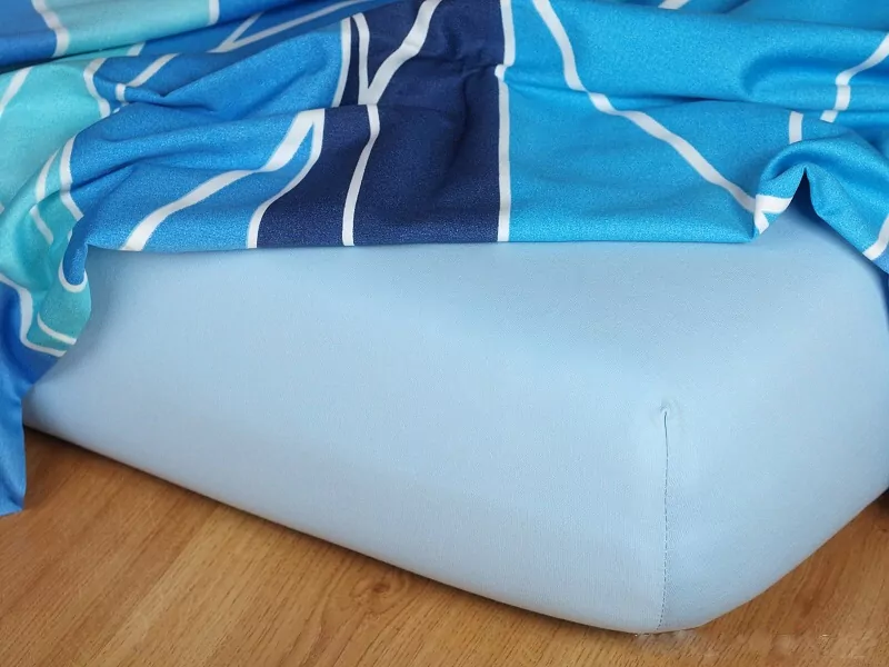 Prostěradla jersey - světle modrá - 100/200/25