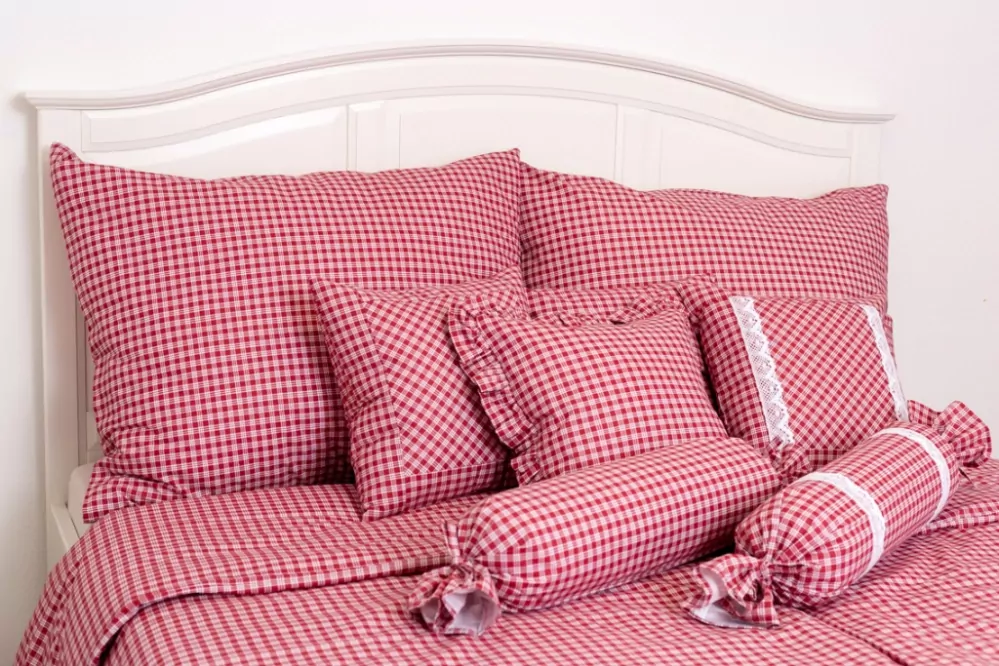 Krepový povlak ČERVENÁ KOSTIČKA pozitiv - 1x 70/50