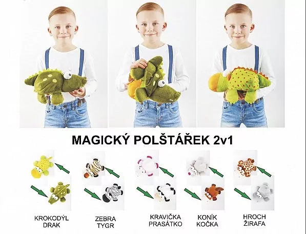 Magický plyšák 2v1 Kravička/Prasátko