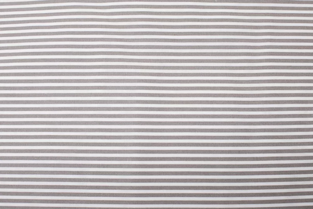 Krepové povlečení LATA ŠEDÁ / ŠEDÝ PROUŽEK - 1x 220/200 + 2x 70/90 