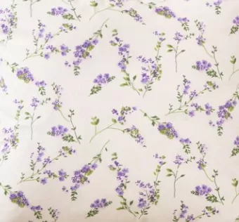 Krepové povlečení PROVENCE / zelená kostka - 220/200 + 2ks 70/90