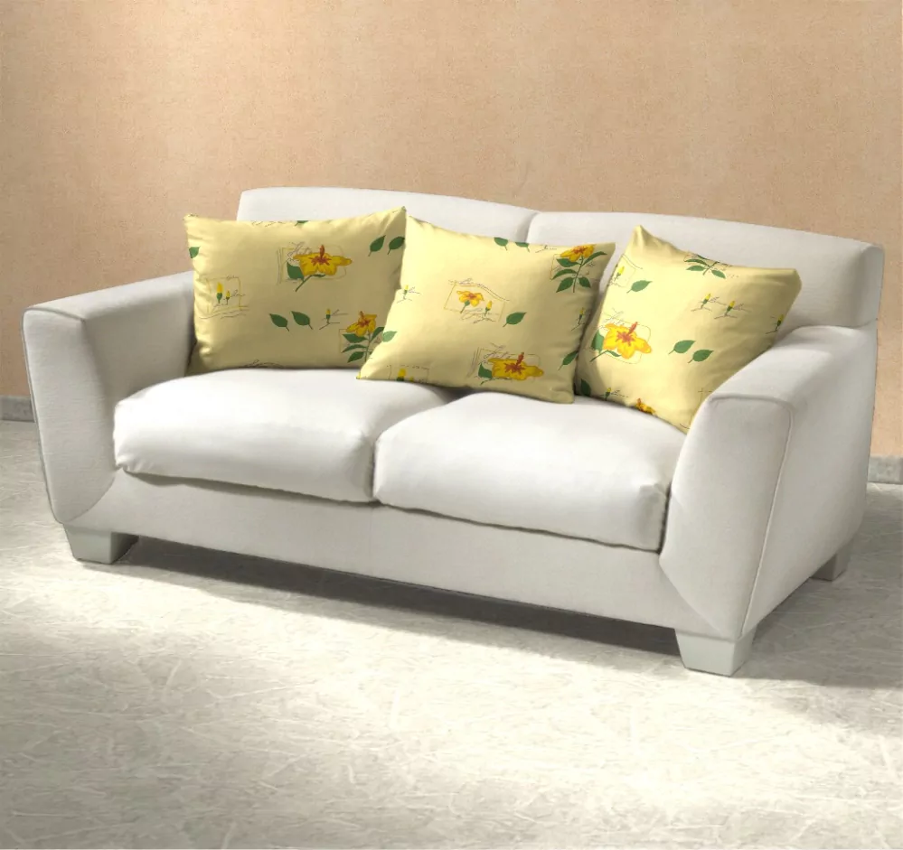 Povlečení bavlna Ibišek žlutý - 140/220 + 70/90