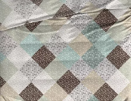 Krepový povlak PATCHWORK JADE - 70/90