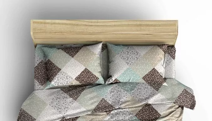 Krepový povlak PATCHWORK JADE - 70/50