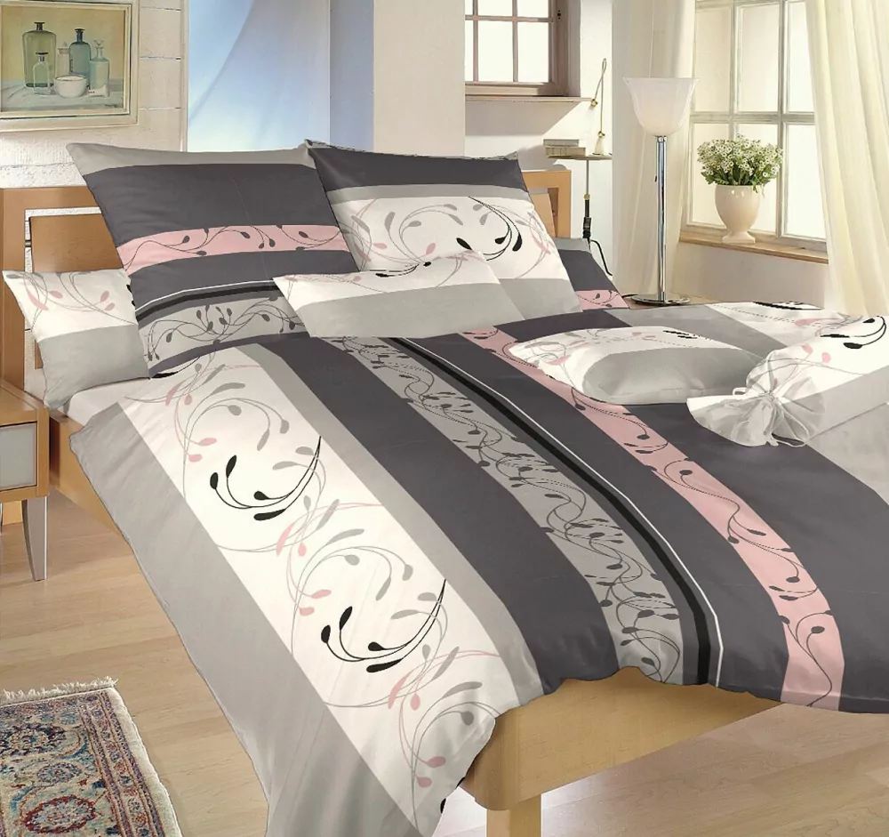 Povlečení bavlna Slezsko šedopudrové - 140/240 + 70/90