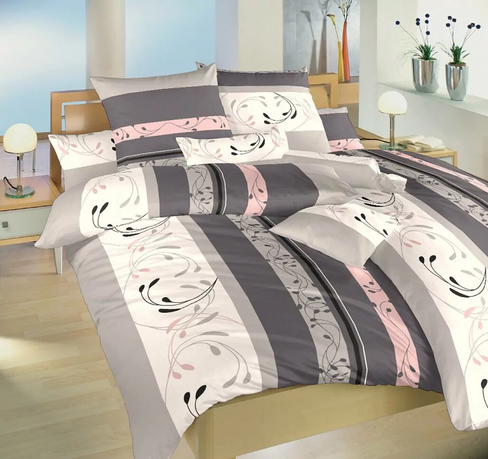 Povlečení bavlna Slezsko šedopudrové - 220x200 + 2ks 70x90 cm