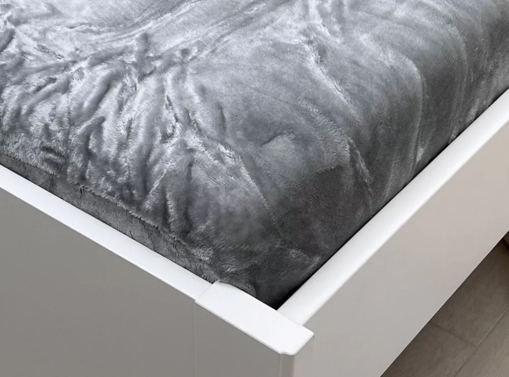 Mikroflanel prostěradlo - sv. šedé - 180/200/25