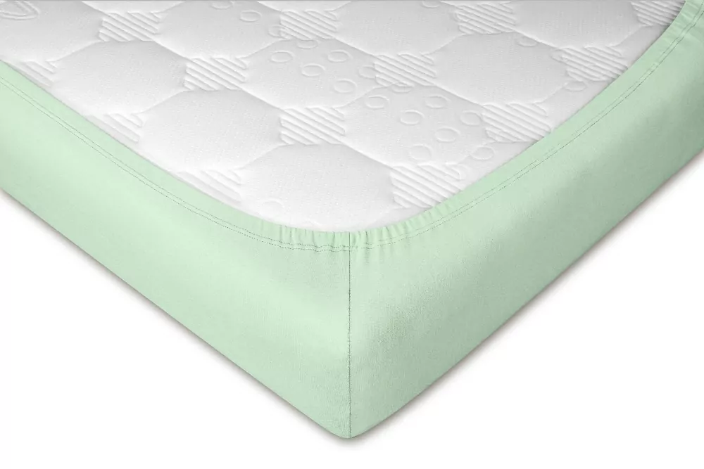 Prostěradla jersey mentol - 80/200/20