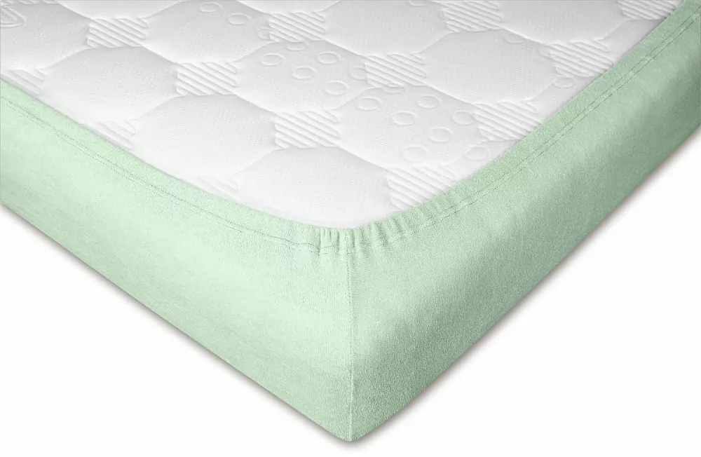 Prostěradla froté - mentol - 100/200/25