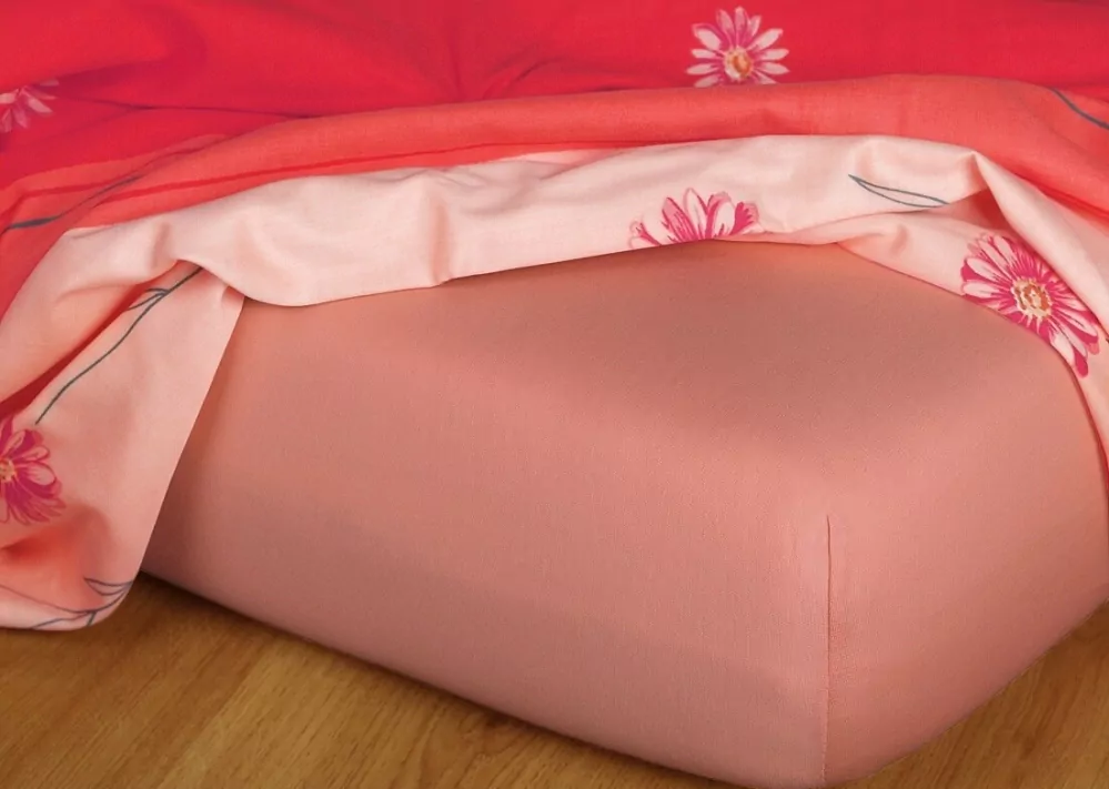 Prostěradla jersey losos - 90/220/20