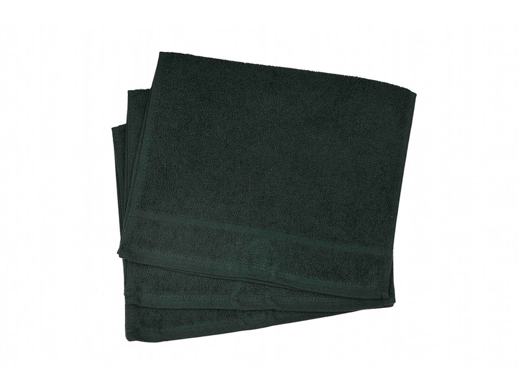 Malý froté ručník SOFIE 30×50 cm – tmavě zelený, 400 g/m²