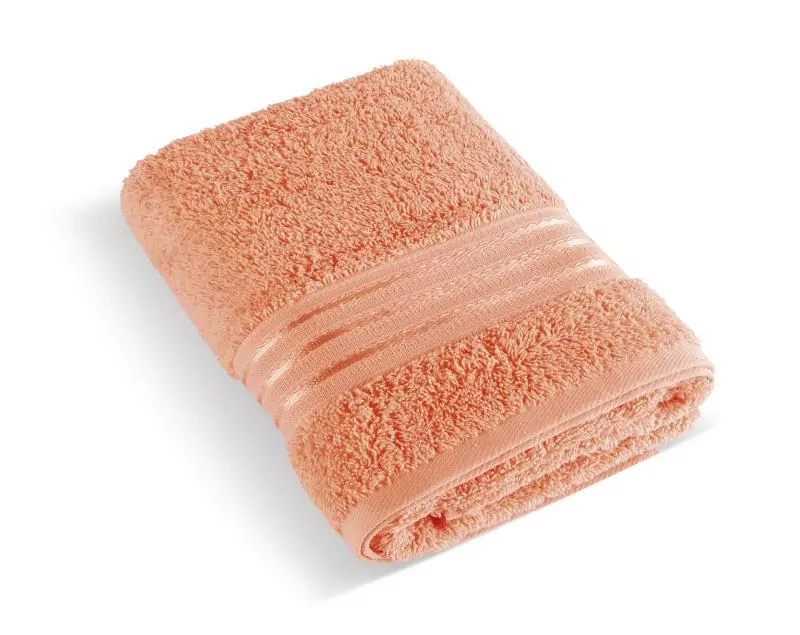 Ručník froté Linie 500g/m2 lososová - 50x100 cm