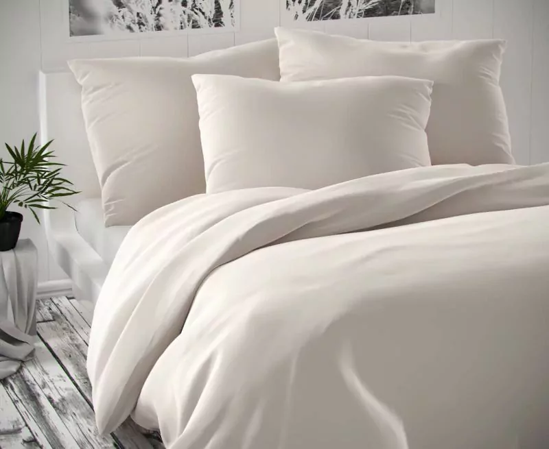 Saténové povlečení LUXURY COLLECTION bílé - 140/200, 70/90