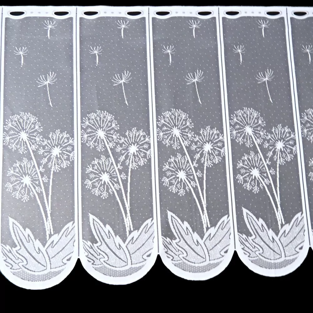 Vitrážová záclona Pampeliška