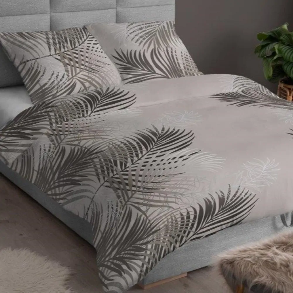 Povlečení bavlněný satén Samira béžové - 1x 140/200 + 1x 90/70