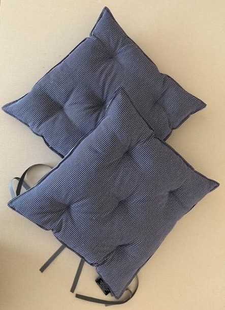 Sedák prošívaný 40/40 - DENIM proužek