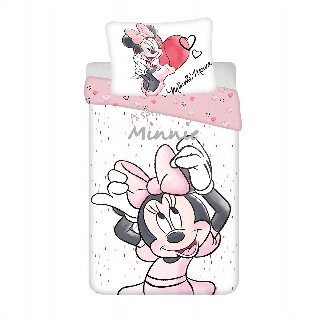 Povlečení Minnie White - 140/200 + 70/90
