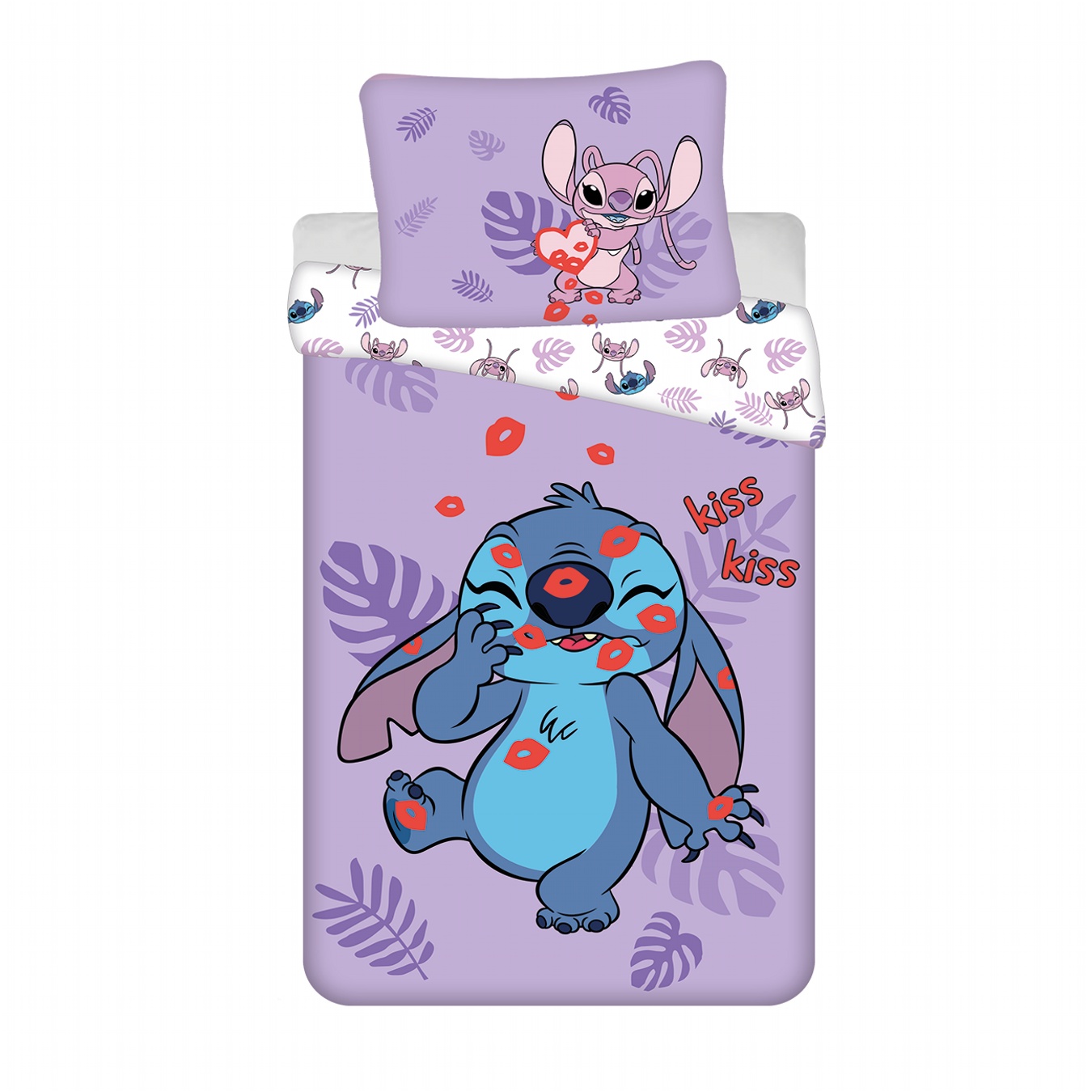 Povlečení Lilo a Stitch Kiss 140x200, 70x90 cm
