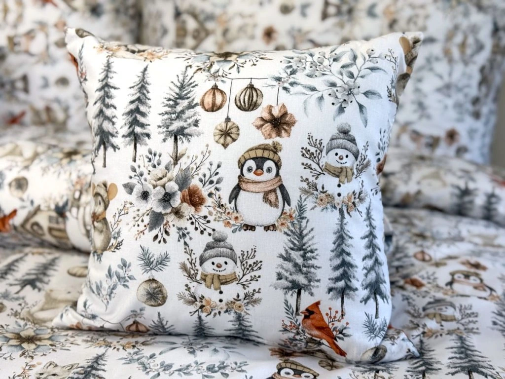 Vánoční bavlněný povlak BOHO 70x90 cm