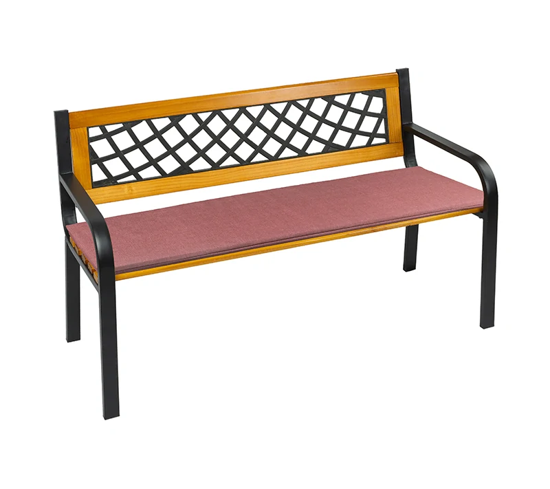Sedák na lavici hladký Lada RŮŽOVÝ - 120 x 40 x 4 cm