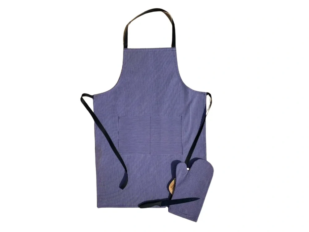 Kuchyňský grilovací set - zástěra a chňapka Denim