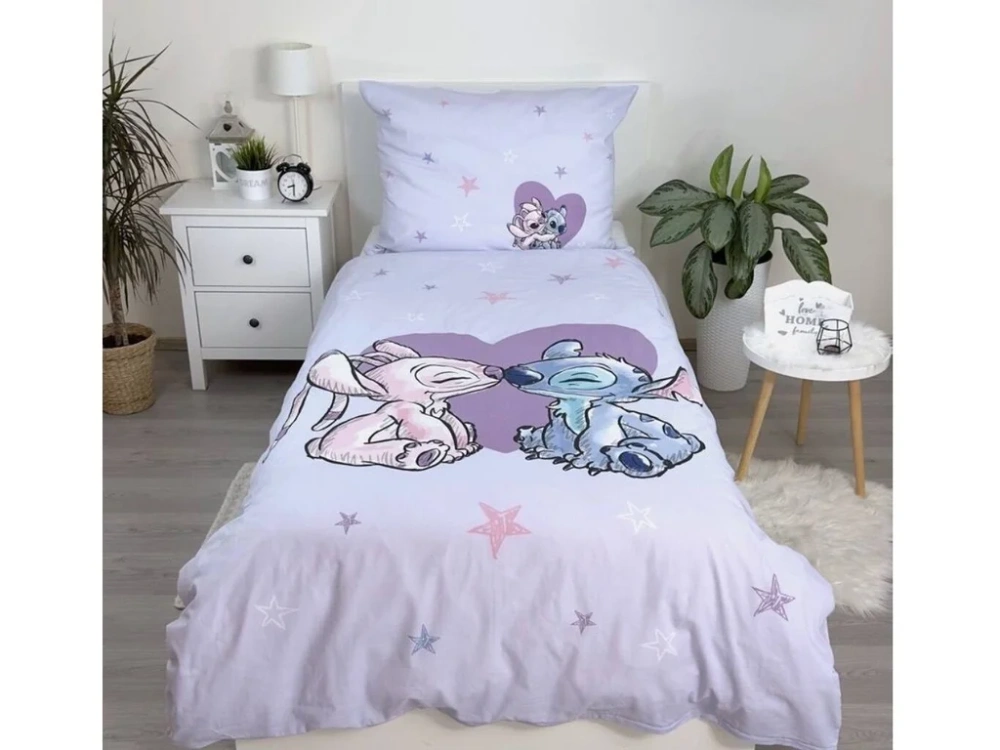 Povlečení Lilo a Stitch Heart 140x200, 70x90 cm