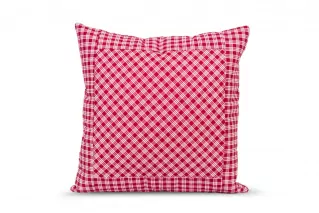 Krepový povlak prošívaný ČERVENÁ KOSTIČKA pozitiv - 1x 40/40