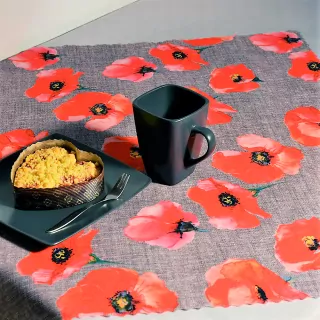 Teflonový ubrus tisk Vlčí máky