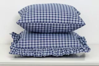 Krepový povlak MODRÁ KOSTIČKA pozitiv - 1x 40/40