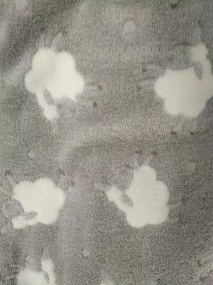 Povlečení mikroflanel do postýlky Ovečky světle šedé