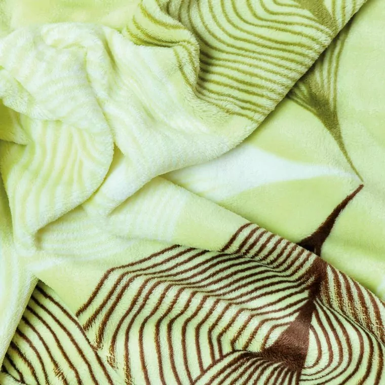 Povlečení mikroflanel Symbióza pistáciová - 140/200 + 70/90