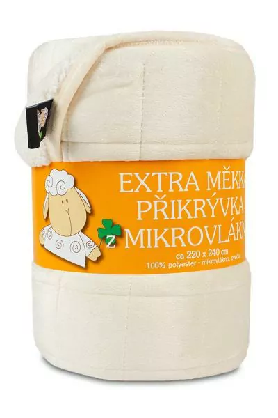 Deka OVEČKA® - Prošev s výplní 150x200 cm - SMETANOVÁ