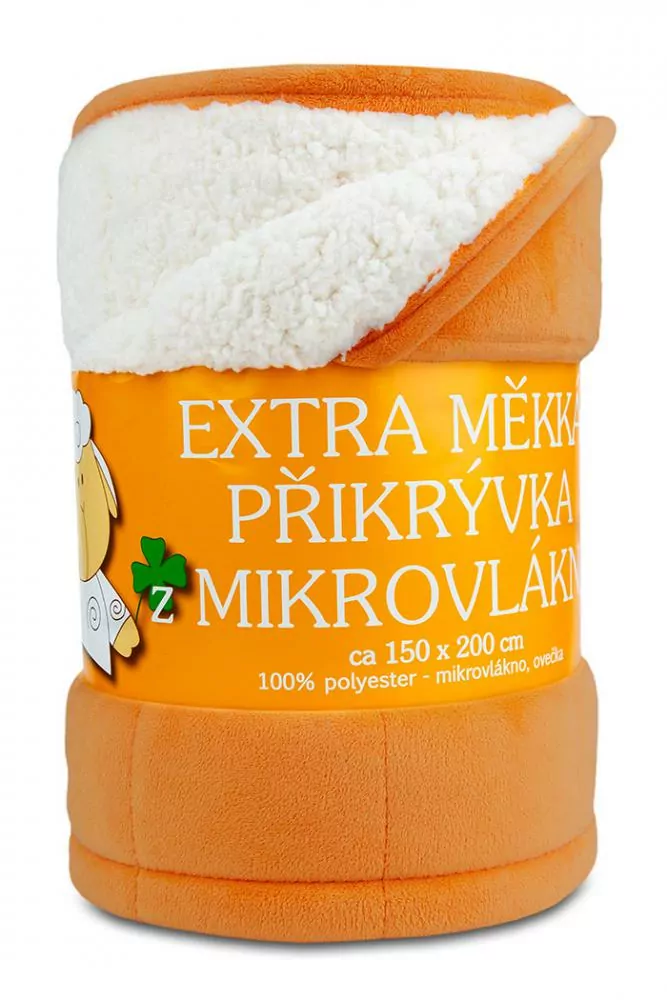 Deka OVEČKA® - Prošev s výplní 150x200 cm - ORANŽOVÁ