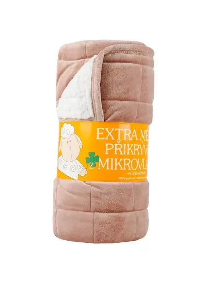 Deka OVEČKA® - Prošev s výplní 220x240 cm - ČOKOLÁDOVÁ