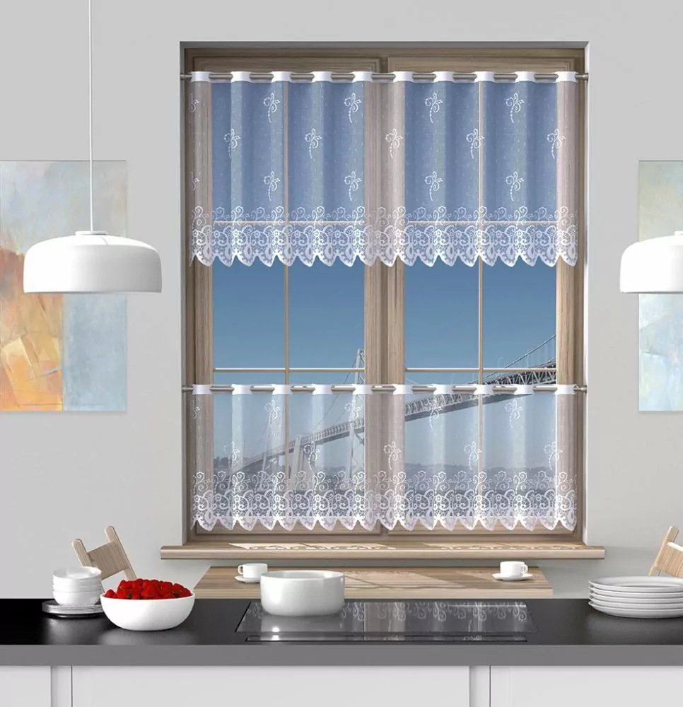 Metráž záclona Tilda - výška 90 cm