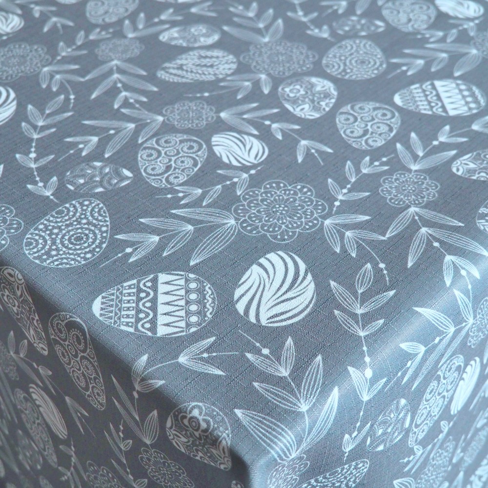 Teflonový velikonoční ubrus Vejce - šedé