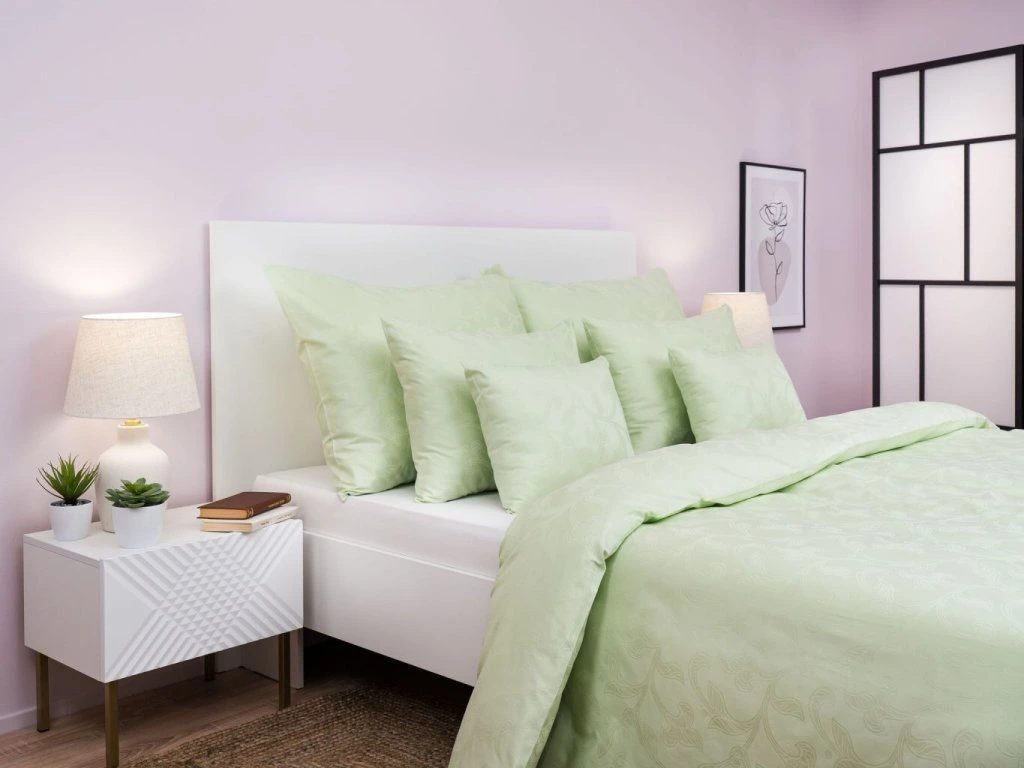 Damaškový povlak Rokoko zelené 40x40 cm