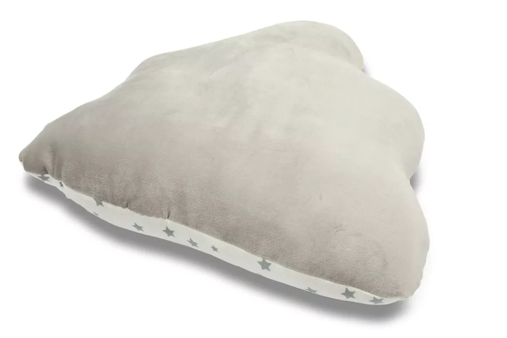 Polštářek mikrospandex OBLÁČEK ŠEDÉ HVĚZDIČKY