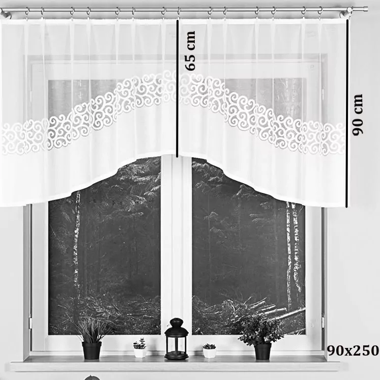 Kusová záclona Daniela - 90 x 250 cm
