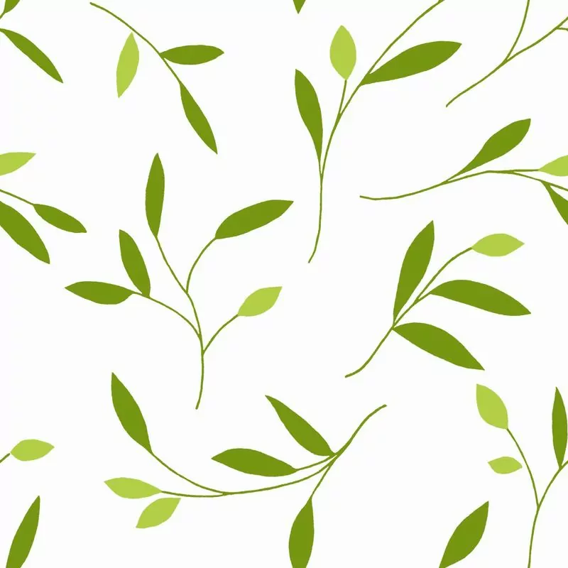 Metráž dekorační látka SOFT 28138-103 lístky zelené