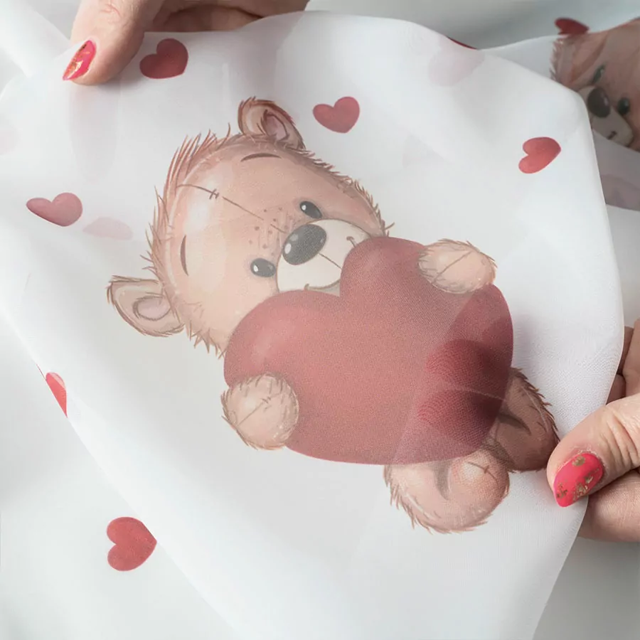 Dětský voál Medvídek - výška 157cm