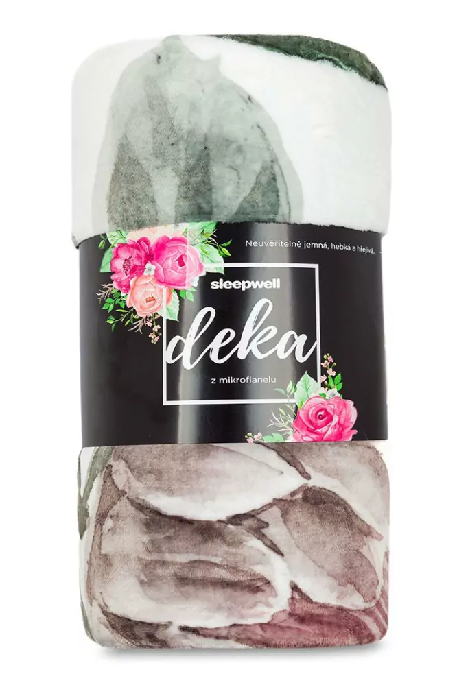 Deka mikroflanel kolekce 2023 BOTANIKA / OVEČKA -  150/200 cm 