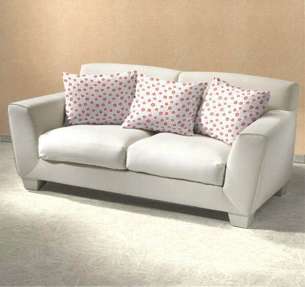 Povlečení krep Anežka lososová na bílém - 140/200 + 70/90