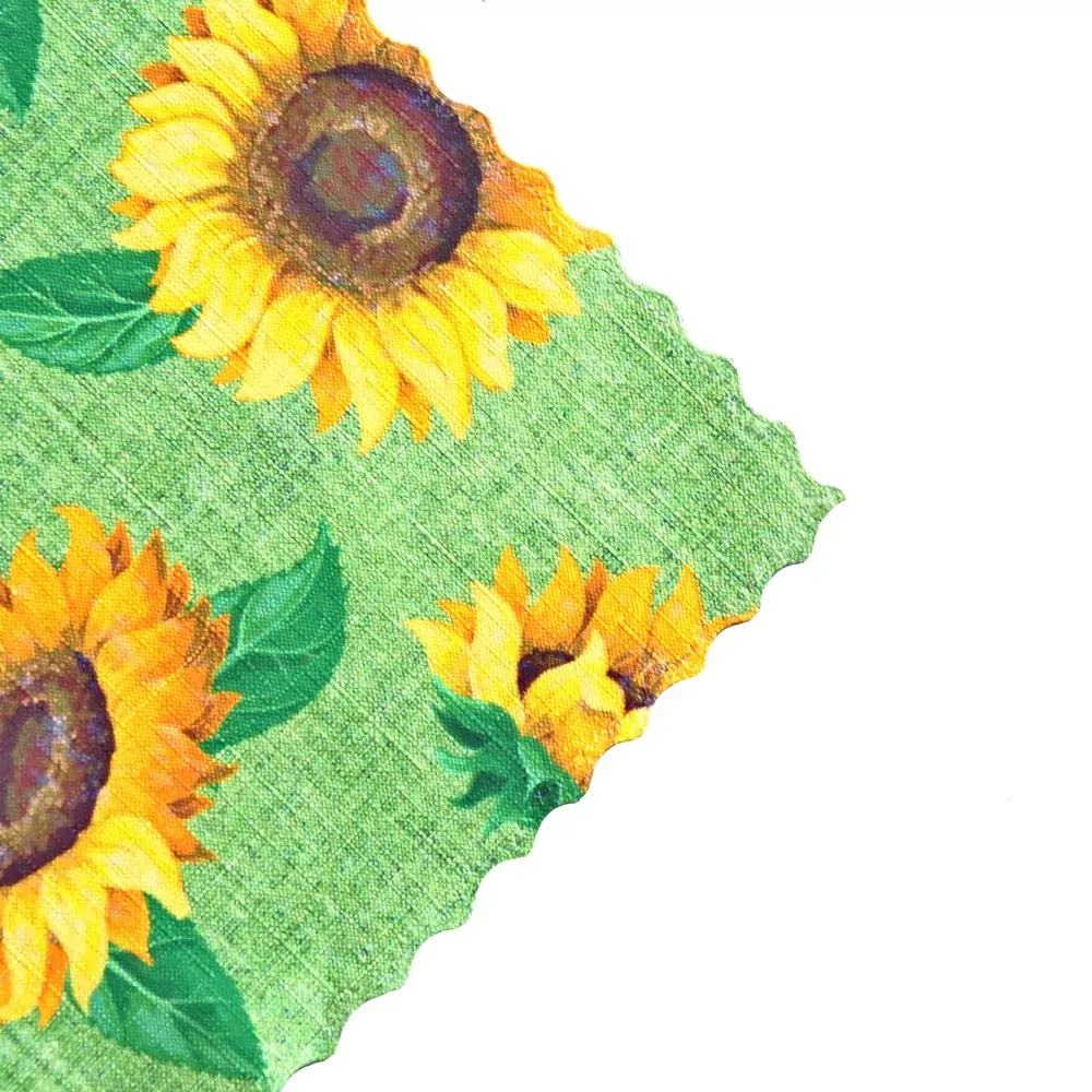 Ubrusová šála teflon v metráži - Slunečnice