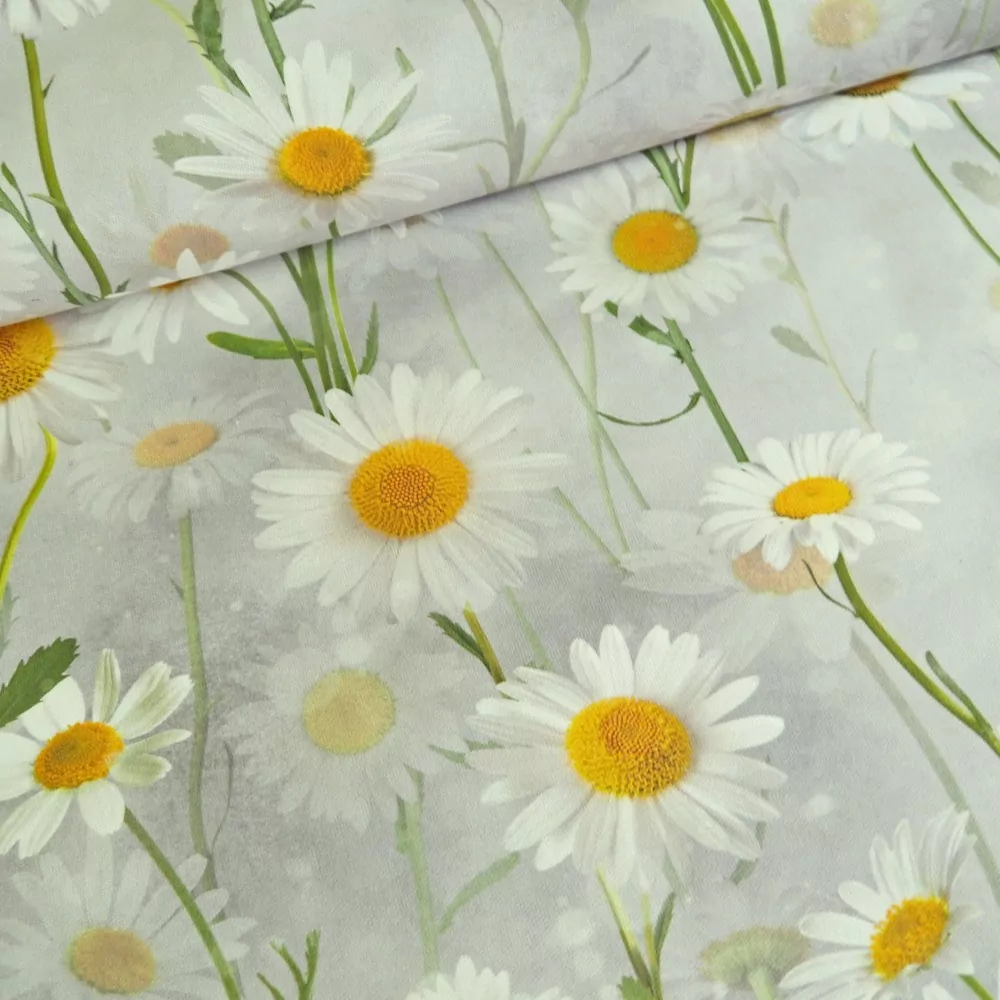 Ubrusy a běhouny SOFT 420354-103 - Kopretiny šedé