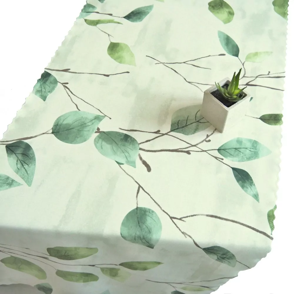 Ubrusy a běhouny SOFT 55822-1022 lístky zelené